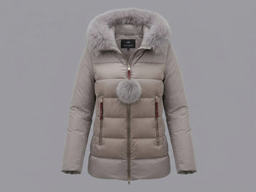 giubbino con pelliccia e pompon 8R688F GBB HETREGO 