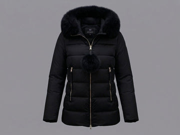 giubbino con pelliccia e pompon 8R688F LVA HETREGO 