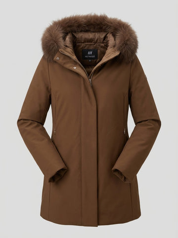 parka in tessuto tecnico e pelliccia 8R689F CRF HETREGO 