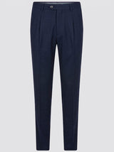 INCOTEX pantalone in lana stretch Blu