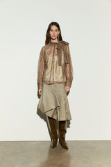ISABELLE BLANCHE PARIS camicia in pizzo Sabbia