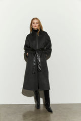 ISABELLE BLANCHE PARIS cappotto in doppia lana Grigio