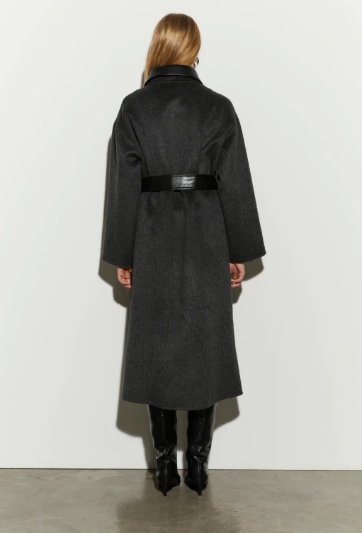 cappotto in doppia lana IS26FW-J165-T029 911 ANTHRACITE ISABELLE BLANCHE PARIS 
