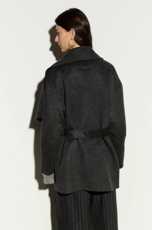 cappotto in doppia lana IS26FW-J204-T029 911 ANTHRACITE ISABELLE BLANCHE PARIS 