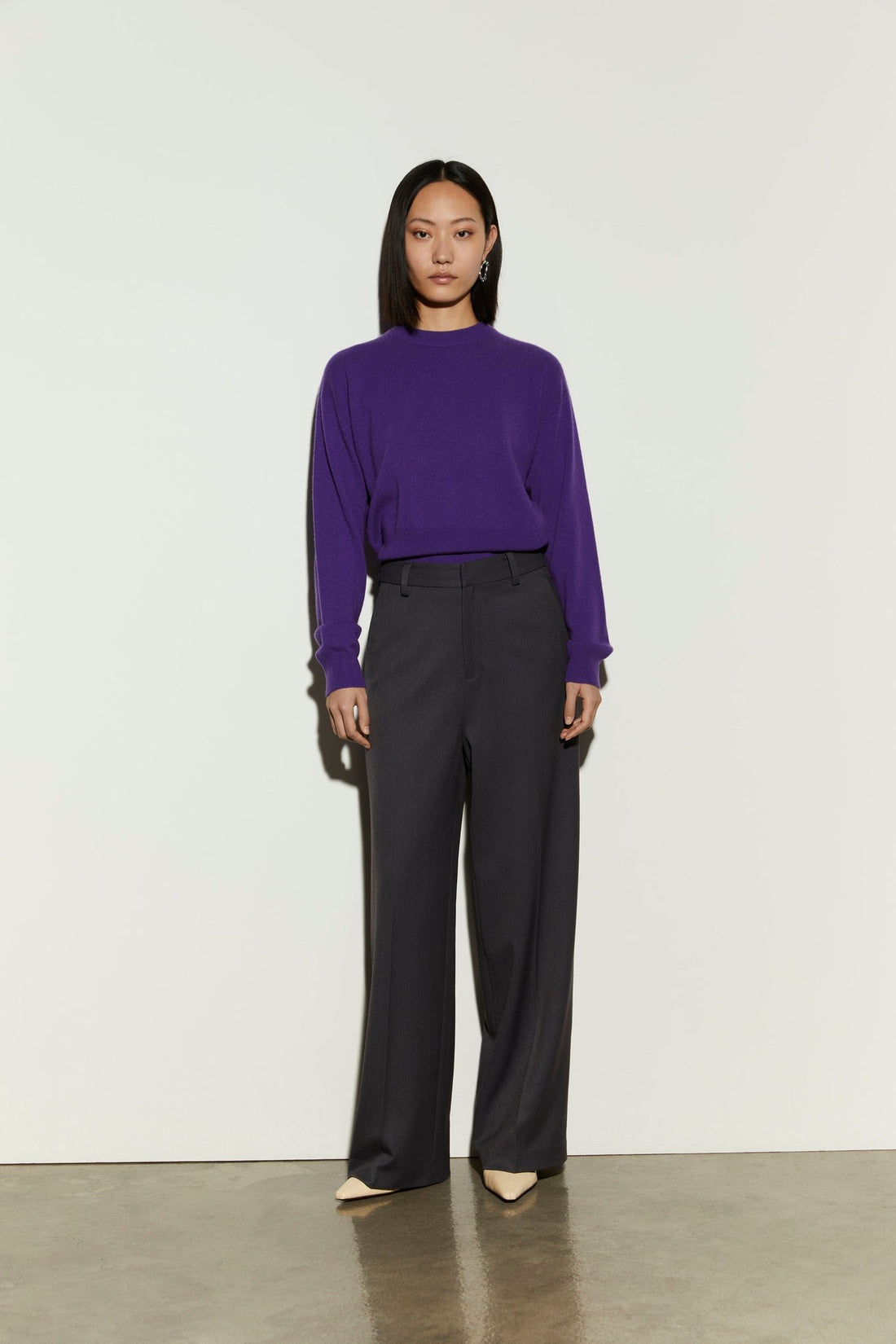 pantalone regular fit IS26FW-P087-T006 911 ANTHRACITE ISABELLE BLANCHE PARIS 