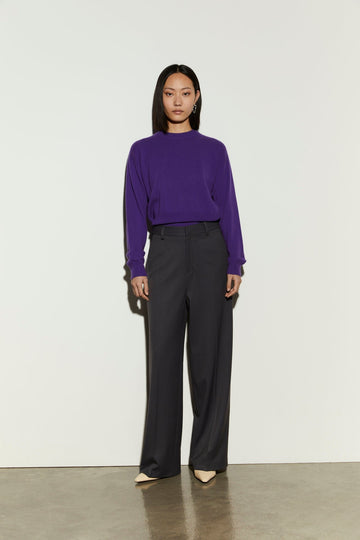 pantalone regular fit IS26FW-P087-T006 911 ANTHRACITE ISABELLE BLANCHE PARIS 