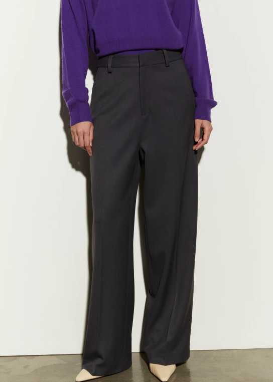 pantalone regular fit IS26FW-P087-T006 911 ANTHRACITE ISABELLE BLANCHE PARIS 