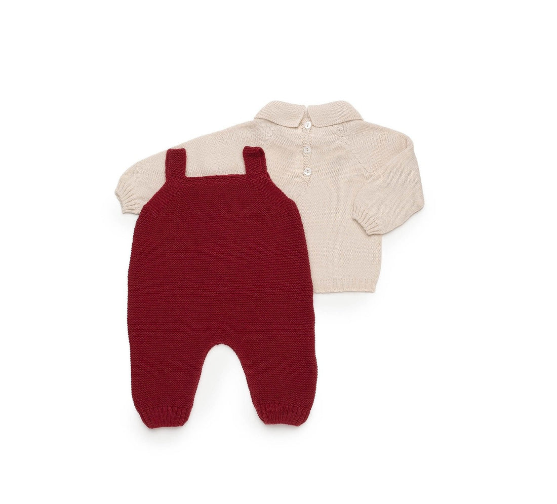 salopette in maglia ricamo orsetto 26616 54 JULIANA 