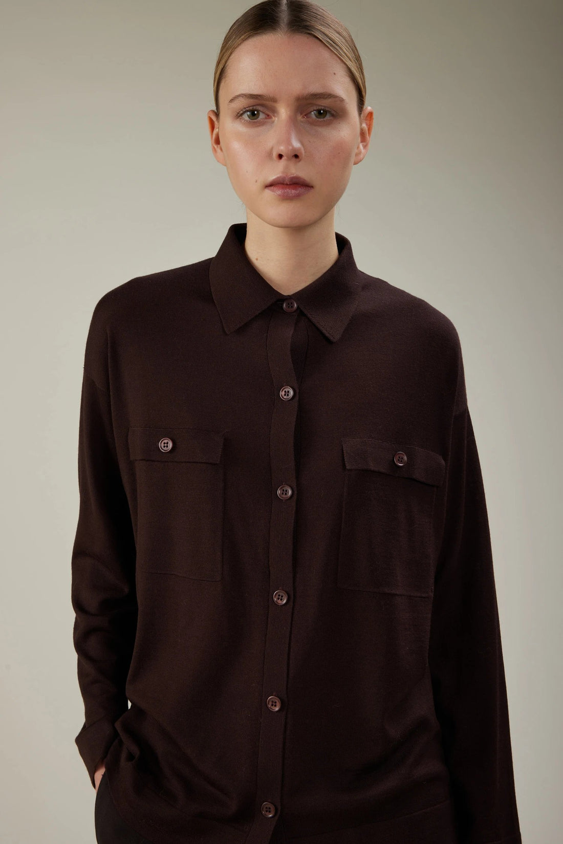 camicia in lana merino 4904 35 00049 KANGRA 