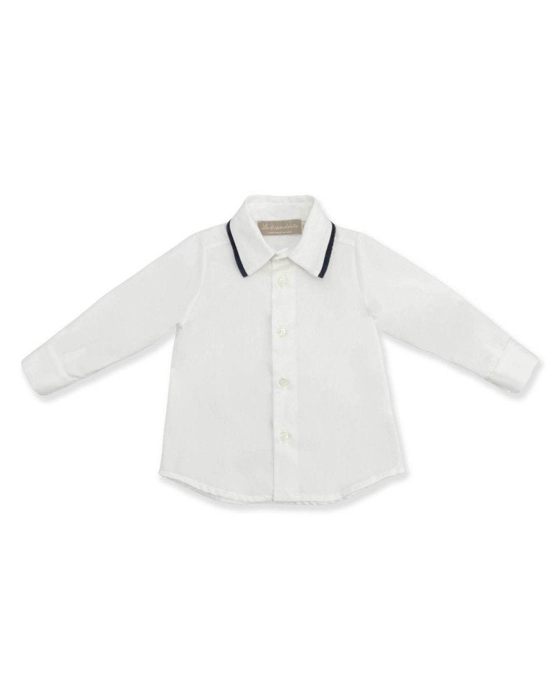 camicia collo punta con codina 3TCCM21 P02BLU LA STUPENDERIA 