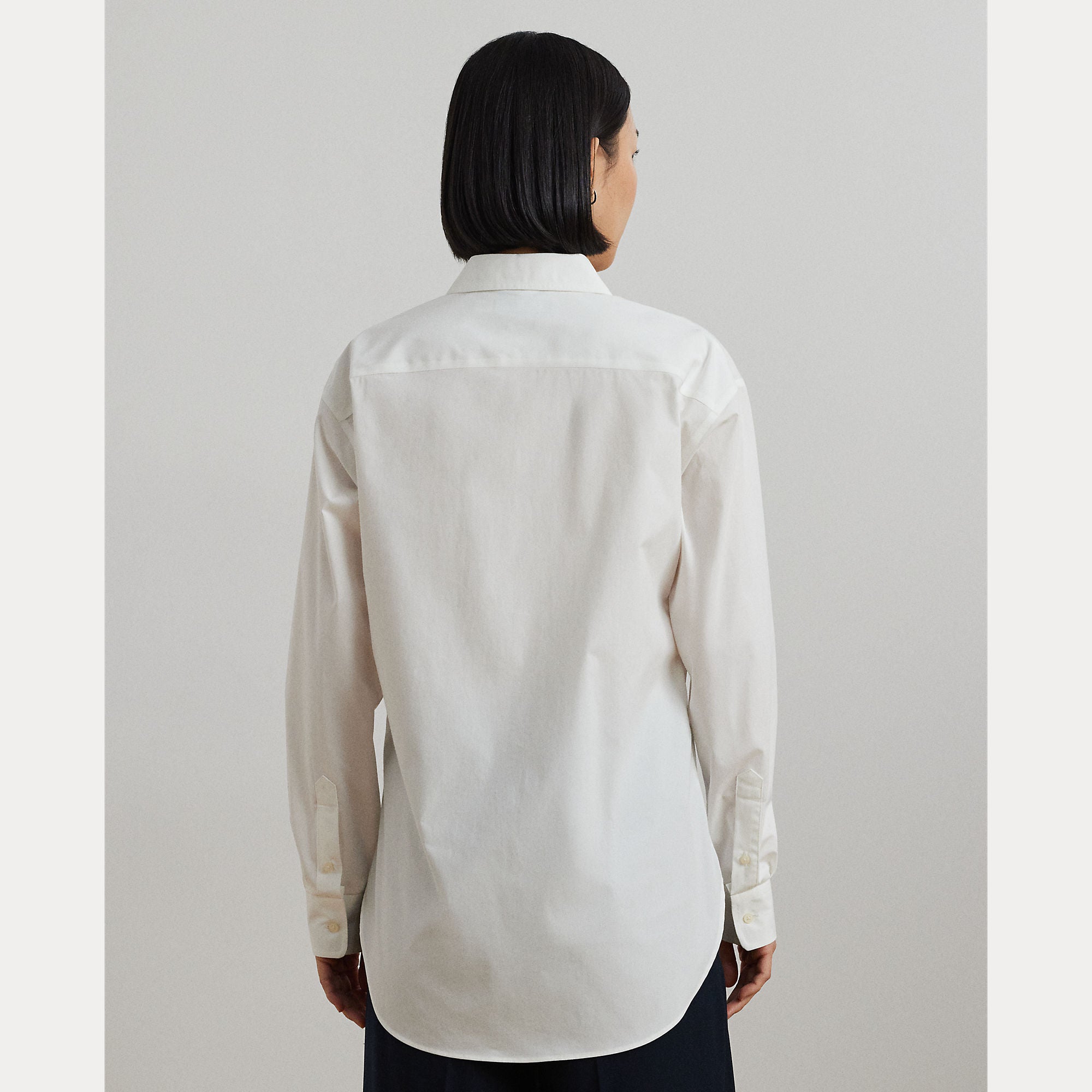 camicia in cotone elasticizzato 200-932538 001 LAUREN RALPH LAUREN 
