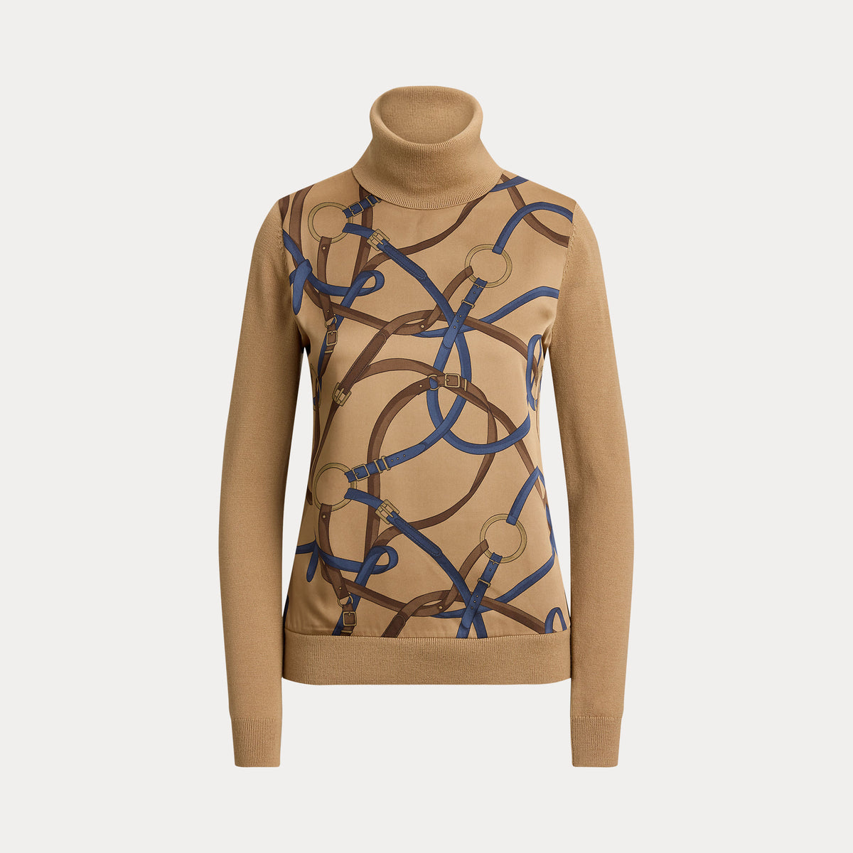 maglione collo alto con cintura 200-B27532 001 LAUREN RALPH LAUREN 