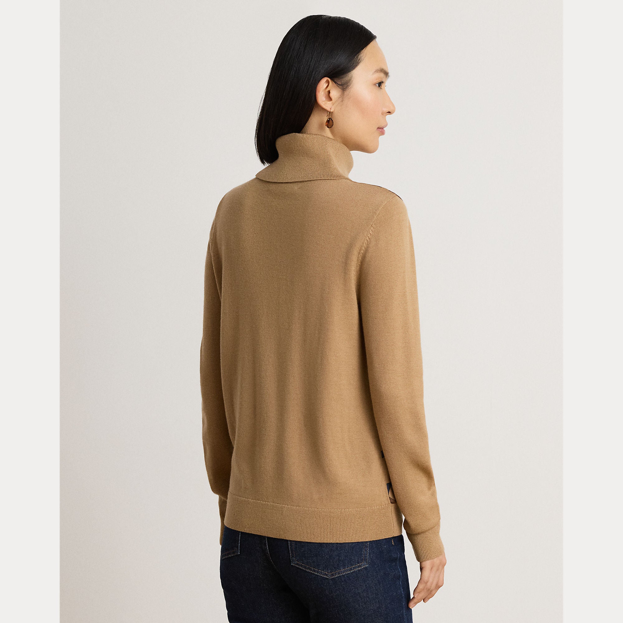 maglione collo alto con cintura 200-B27532 001 LAUREN RALPH LAUREN 