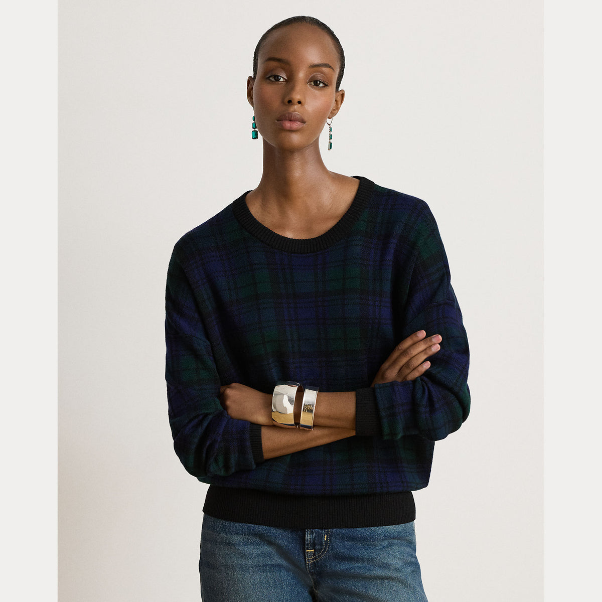 maglione girocollo in lana 200-B27533 001 LAUREN RALPH LAUREN 