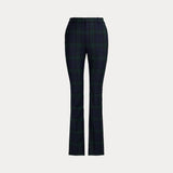LAUREN RALPH LAUREN pantalone in twill a quadri Nero