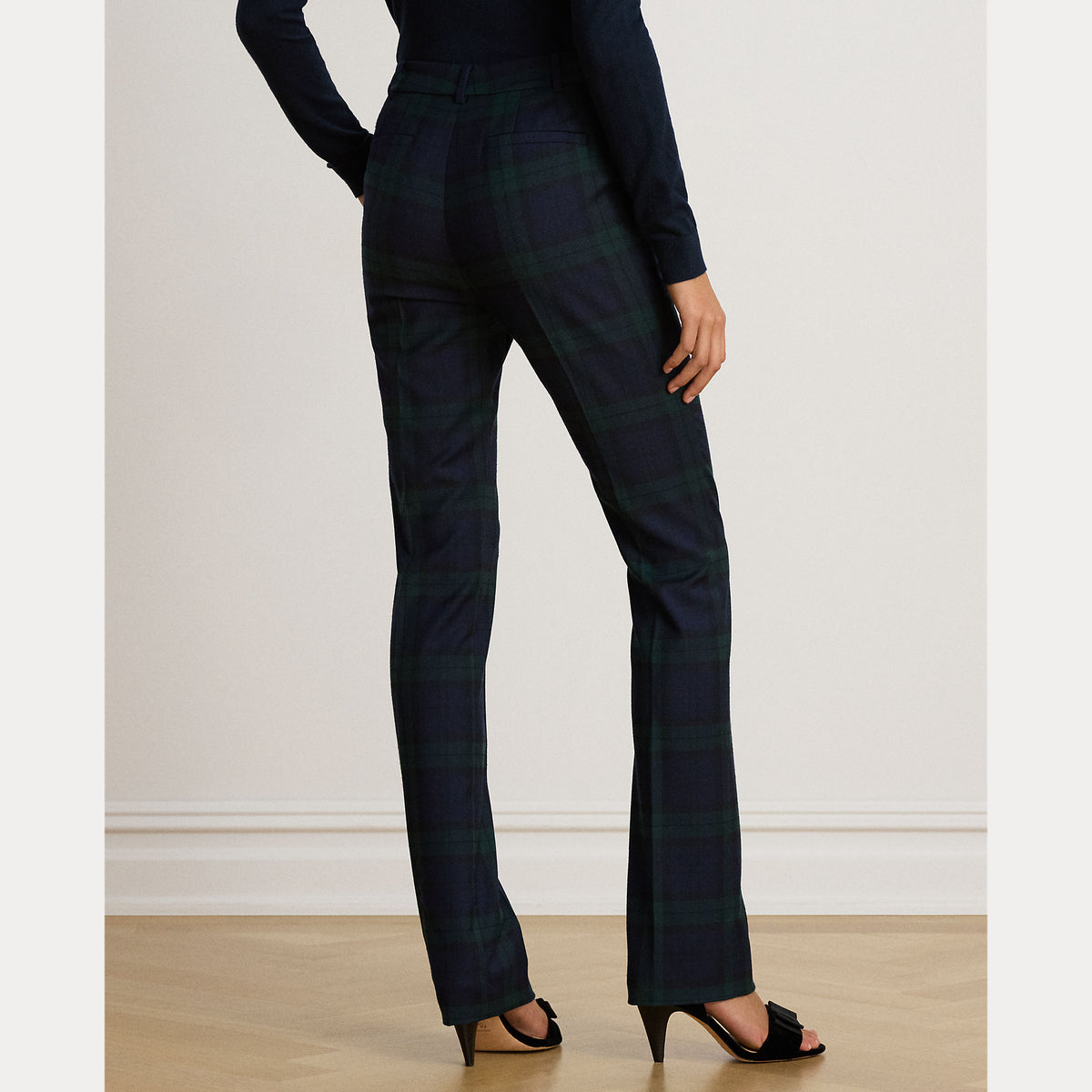 pantalone in twill a quadri 200-B27628 001 LAUREN RALPH LAUREN 