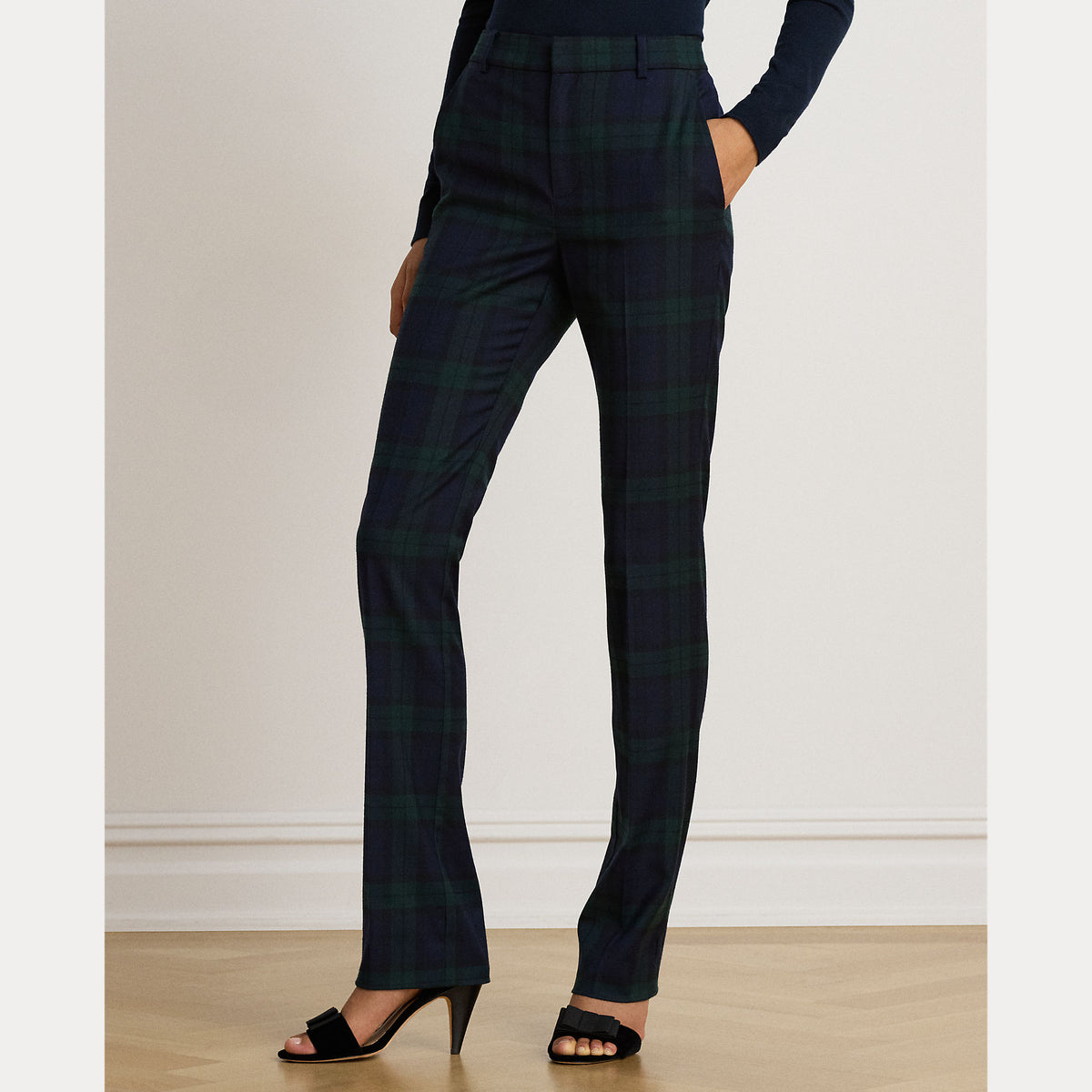 pantalone in twill a quadri 200-B27628 001 LAUREN RALPH LAUREN 