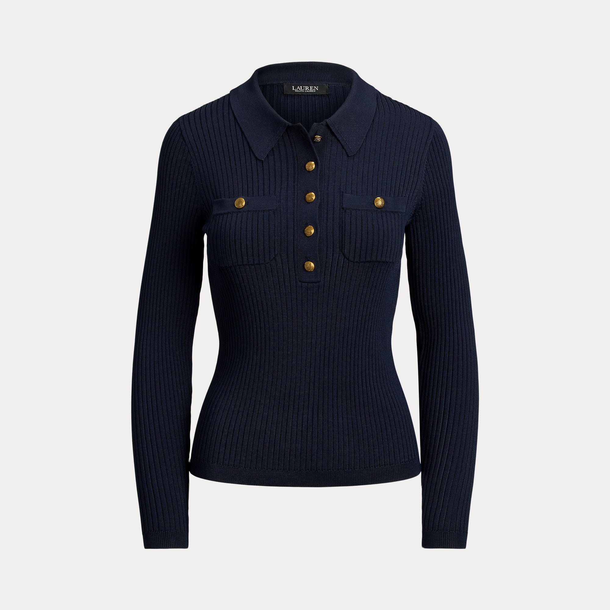 maglione polo a costine 200-P03459 001 LAUREN RALPH LAUREN 
