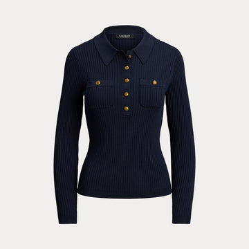maglione polo a costine 200-P03459 001 LAUREN RALPH LAUREN 