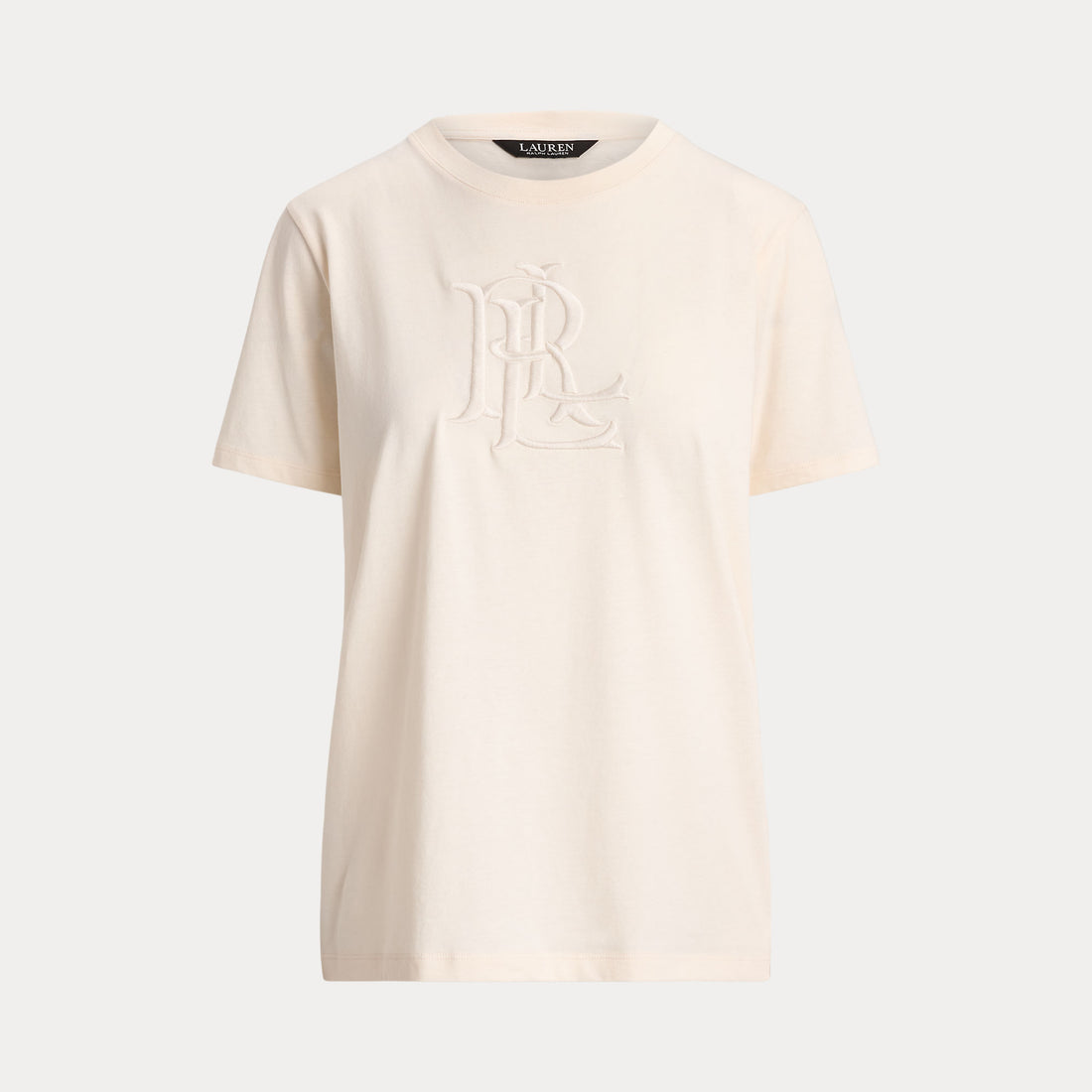 t-shirt con logo ricamato 200-P13915 500 LAUREN RALPH LAUREN 