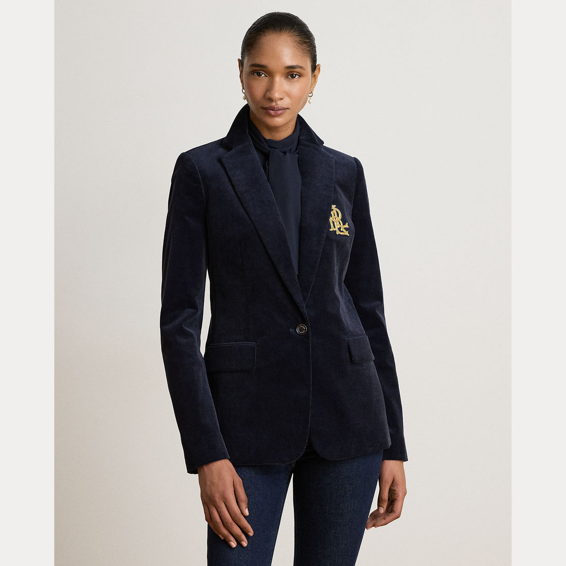 blazer in velluto a coste 200-P14619 002 LAUREN RALPH LAUREN 