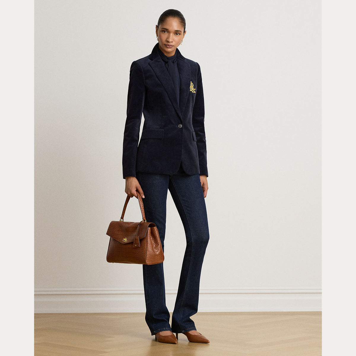blazer in velluto a coste 200-P14619 002 LAUREN RALPH LAUREN 