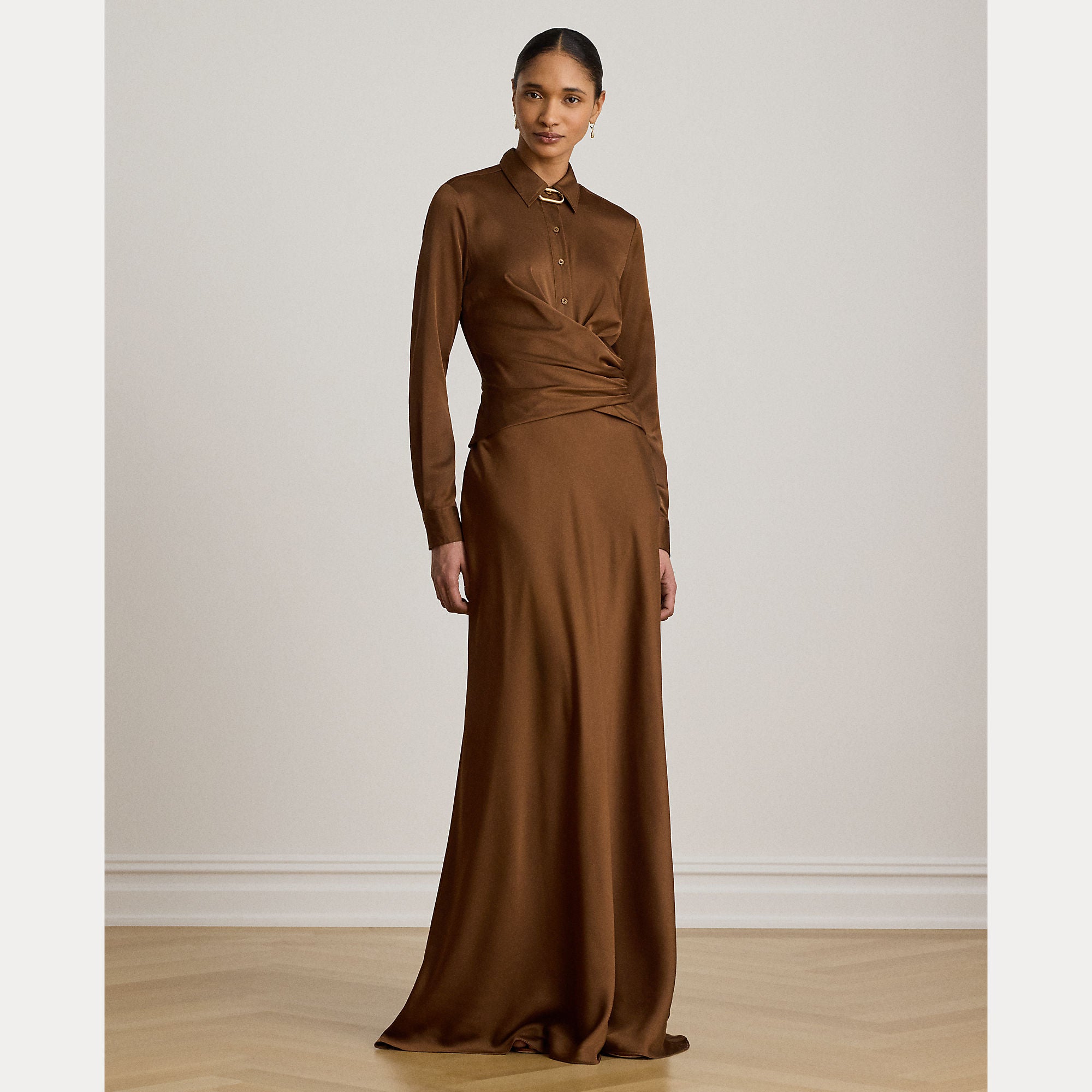 abito plissettato con bottoni 253-P13736 001 LAUREN RALPH LAUREN 
