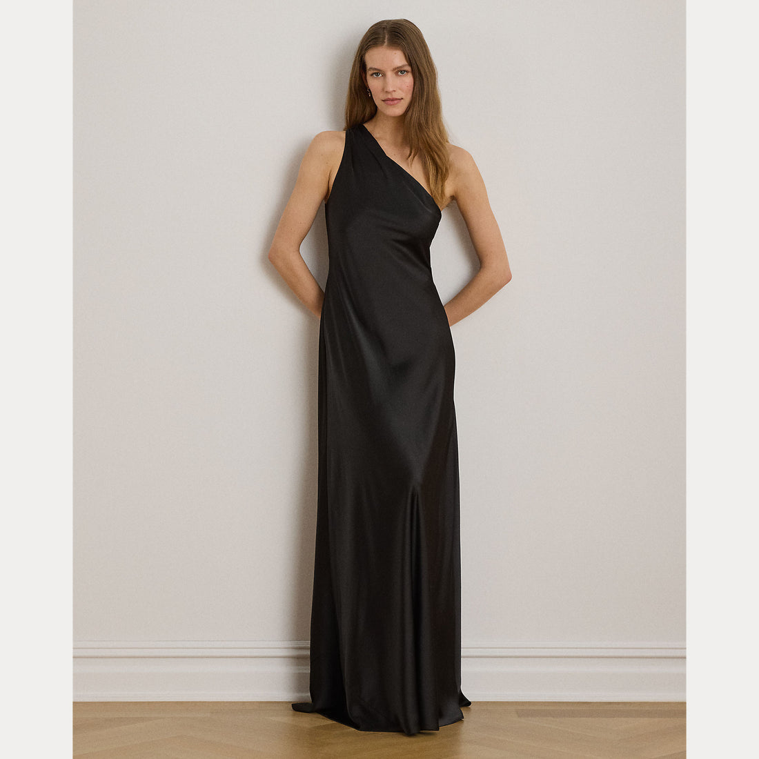 abito monospalla in raso 253-P14047 001 LAUREN RALPH LAUREN 