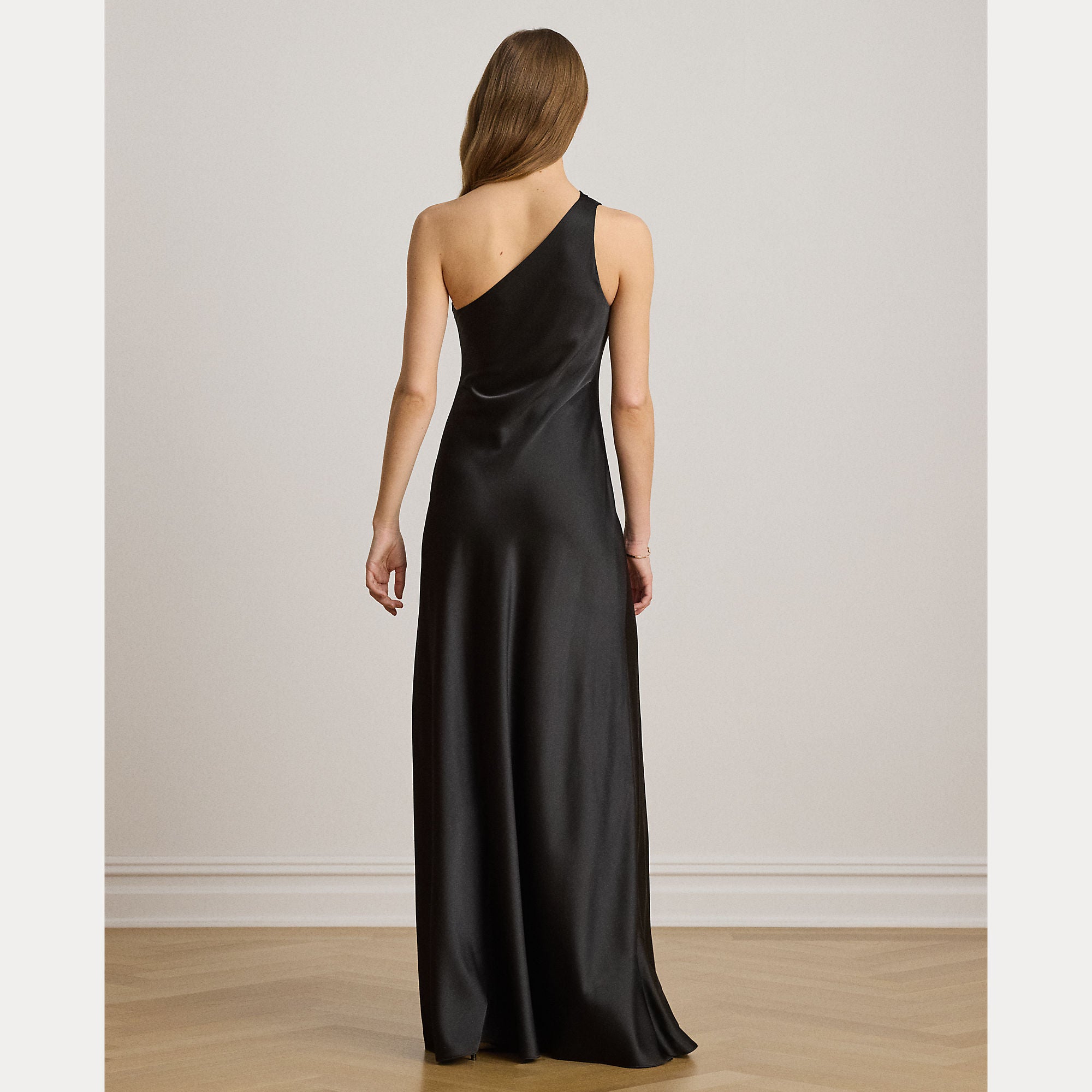 abito monospalla in raso 253-P14047 001 LAUREN RALPH LAUREN 
