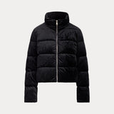 LAUREN RALPH LAUREN giubbino a collo alto in velluto Nero