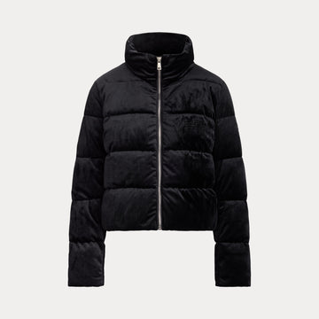 giubbino a collo alto in velluto 297-P23453 001 LAUREN RALPH LAUREN 