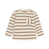 LITTLE DUTCH t-shirt taschino Safari stripe