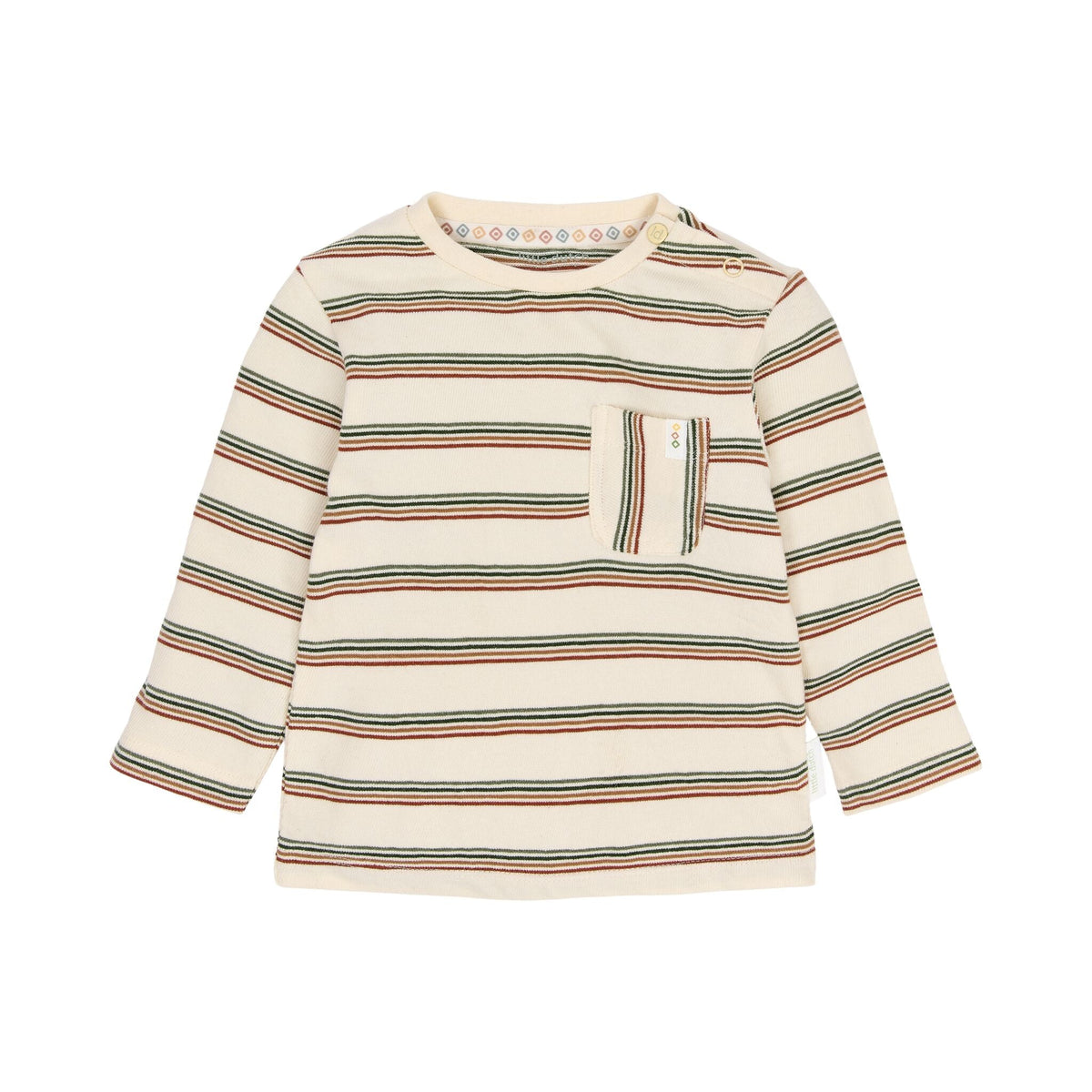 MAGLIA CON TASCHINO CL2609110 SAFARI STRIPE LITTLE DUTCH 