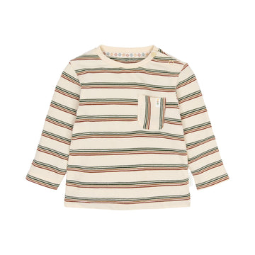 MAGLIA CON TASCHINO CL2609110 SAFARI STRIPE LITTLE DUTCH 