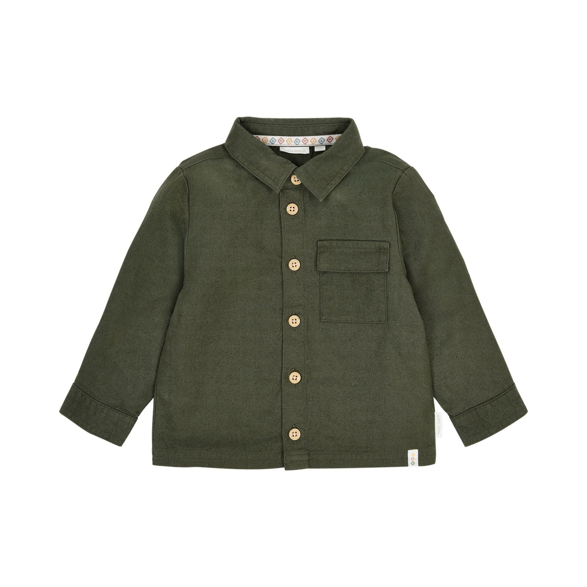 CAMICIA CON STAMPA SAFARI DIETRO CL2609160 DEEP OLIVE LITTLE DUTCH 