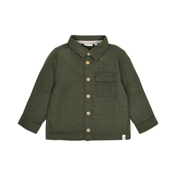 CAMICIA CON STAMPA SAFARI DIETRO CL2609160 DEEP OLIVE LITTLE DUTCH 