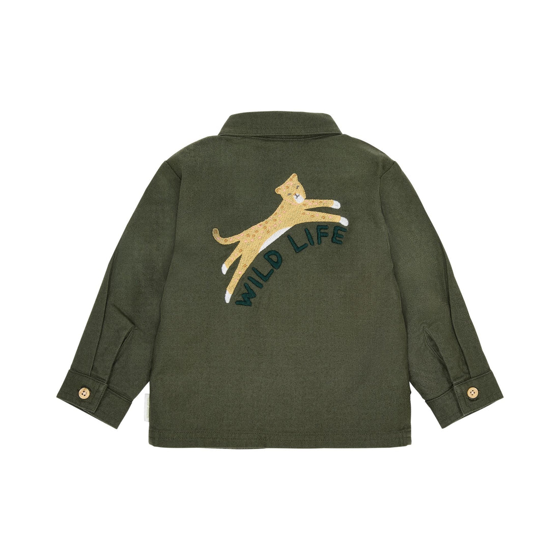 CAMICIA CON STAMPA SAFARI DIETRO CL2609160 DEEP OLIVE LITTLE DUTCH 