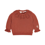 LITTLE DUTCH Maglione con collettone Deep berry