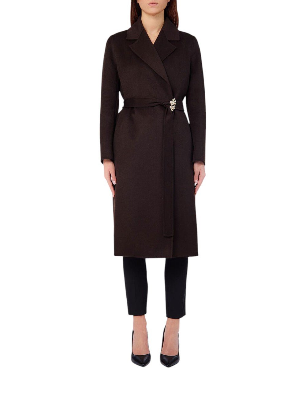 cappotto in panno double CF6014T677A X0807 LIU JO BLACK 