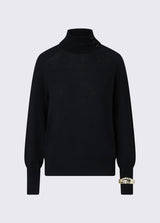 LIU JO BLACK dolcevita in lana con bracciale Nero