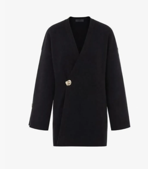 cardigan con bottoni gioiello CF6091MS99E 22222 LIU JO BLACK 