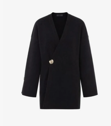 cardigan con bottoni gioiello CF6091MS99E 22222 LIU JO BLACK 