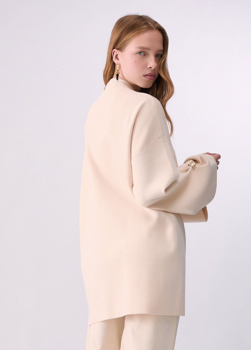 cardigan con bottoni gioiello CF6091MS99E X0793 LIU JO BLACK 