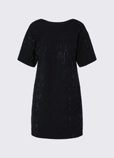 LIU JO BLACK abito in maglia con strass Nero