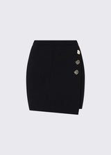 LIU JO BLACK minigonna in maglia Nero