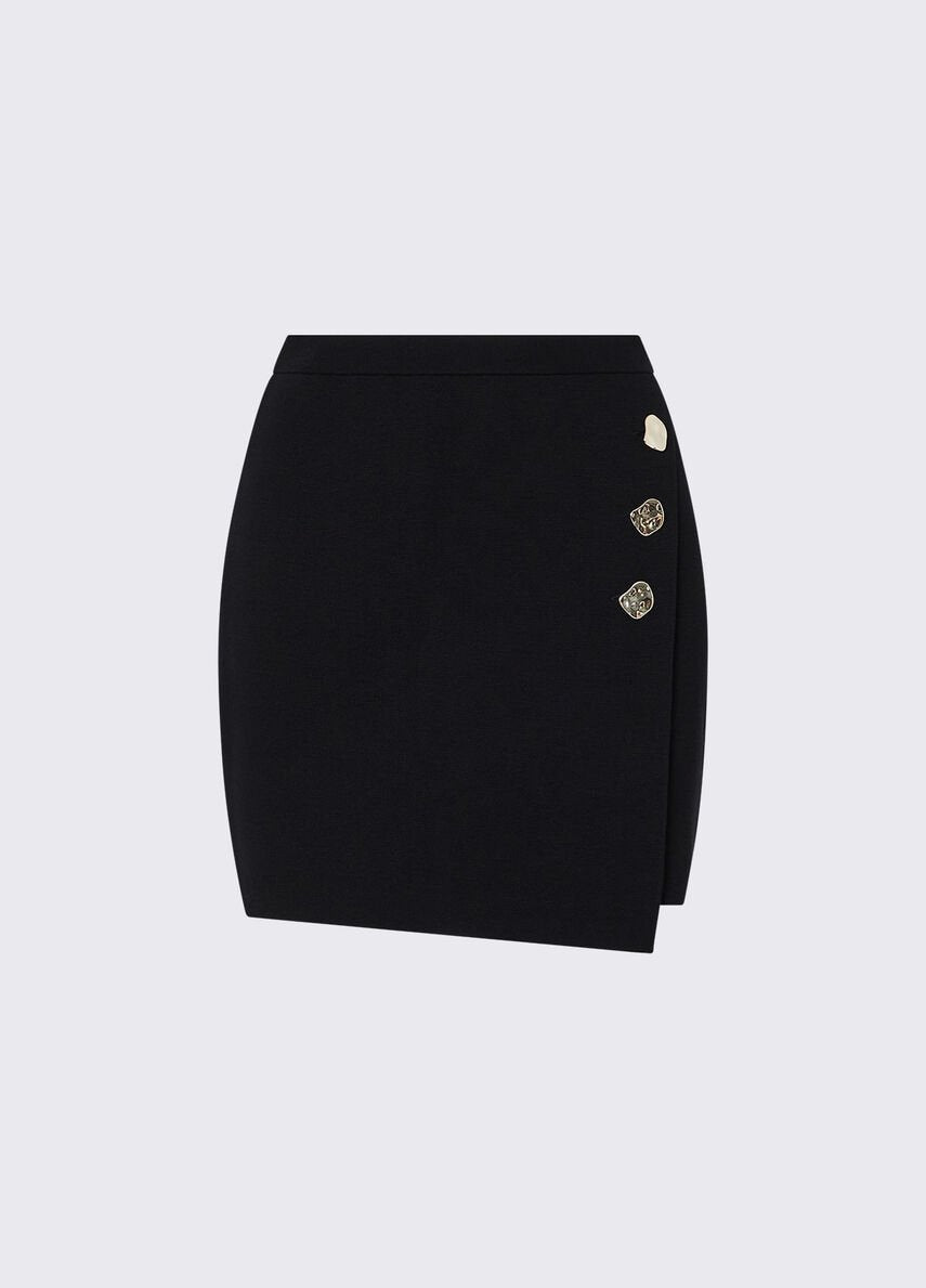 minigonna in maglia CF6185MS99E 22222 LIU JO BLACK 