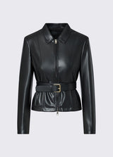 LIU JO BLACK giacca con cintura Nero
