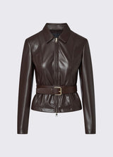 LIU JO BLACK giacca con cintura Marrone