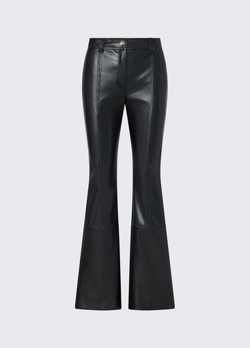 pantalone in tessuto spalmato CF6280E0624 22222 LIU JO BLACK 
