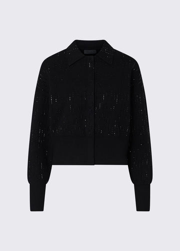 giacca con strass CF6295MS99E L9605 LIU JO BLACK 